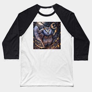 Midnight Owl Baseball T-Shirt